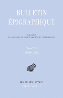 Bulletin épigraphique, t. XII, 1990-1993